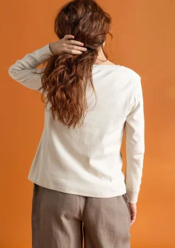 Farfarströja i ekologisk bomullsrib-Gudrun Sjödén Best