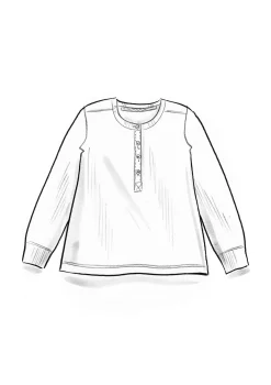 Farfarströja i ekologisk bomullsrib-Gudrun Sjödén Best