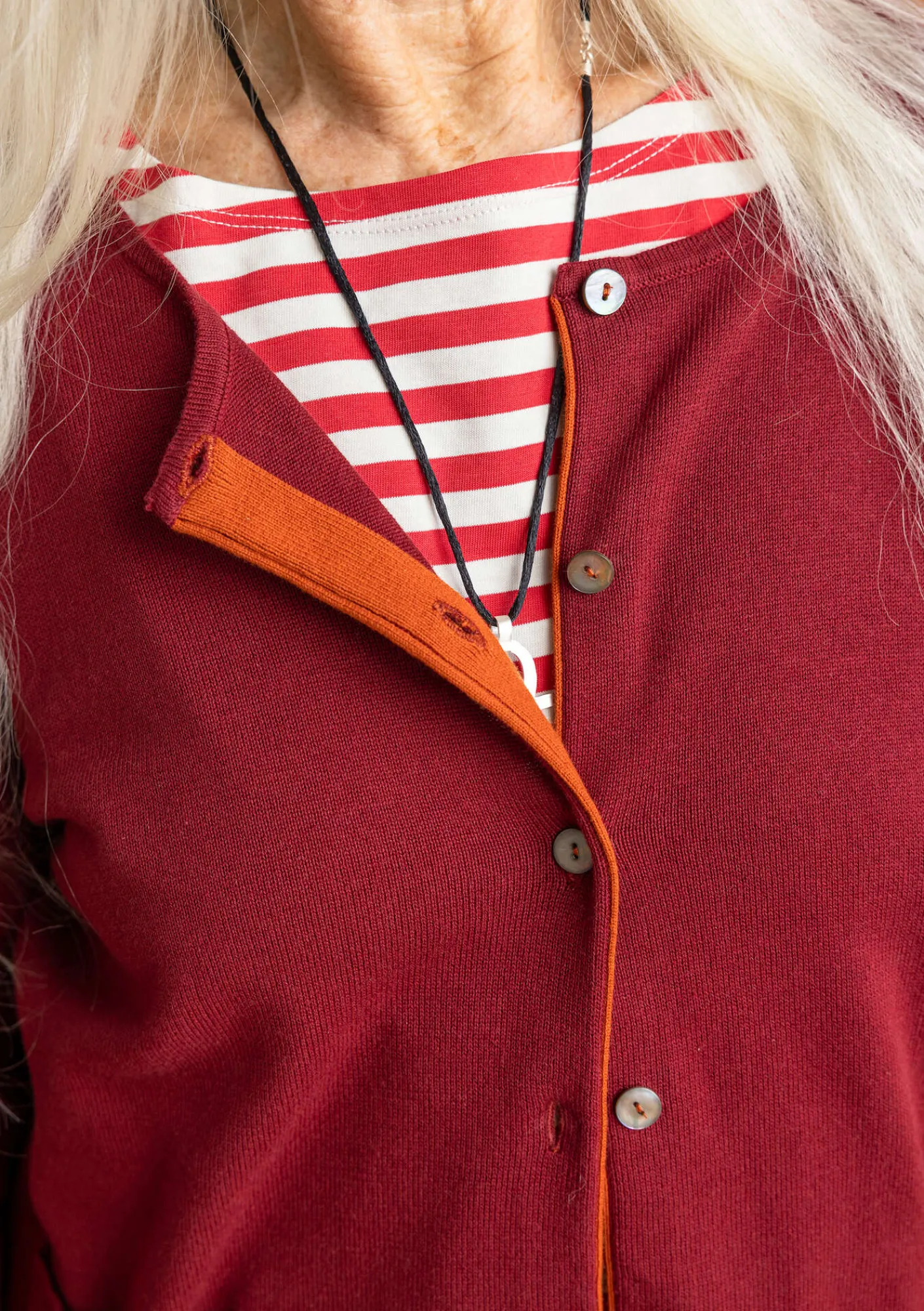 Kofta i ekologisk/återvunnen bomull-Gudrun Sjödén Best