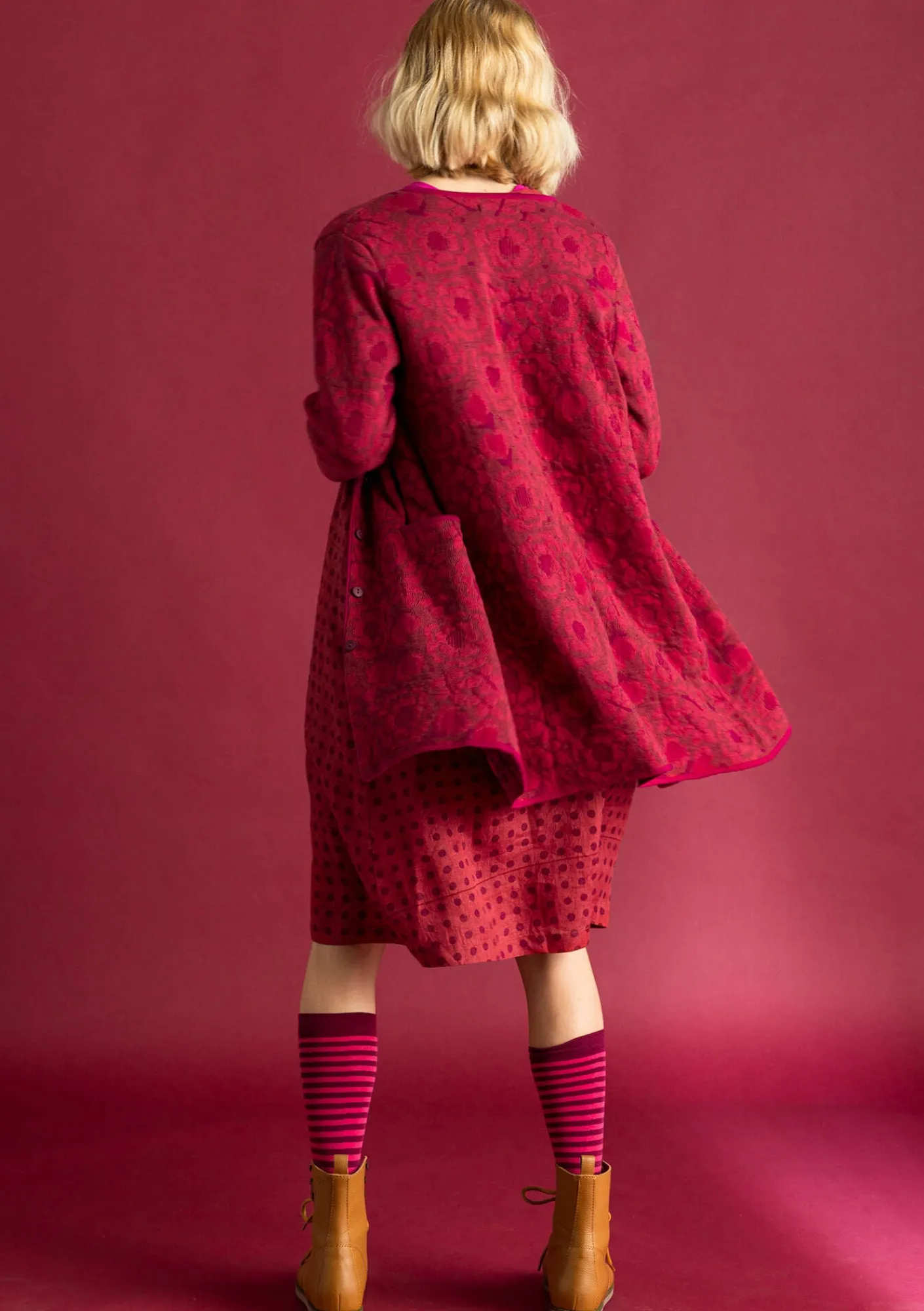 Långkofta "Astrid" i ekologisk/återvunnen bomull-Gudrun Sjödén Online