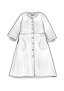 Manchesterklänning i ekologisk bomull/elastan-Gudrun Sjödén Online