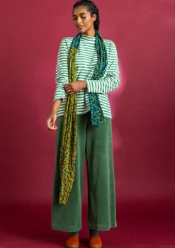 Randig halvpolo i ekologisk bomull-Gudrun Sjödén Hot