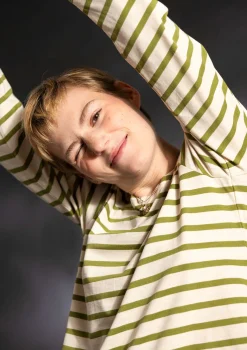 Randig top i ekologisk bomull/modal-Gudrun Sjödén Clearance