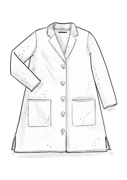 Stickad kavaj i filtad ekologisk ull-Gudrun Sjödén New