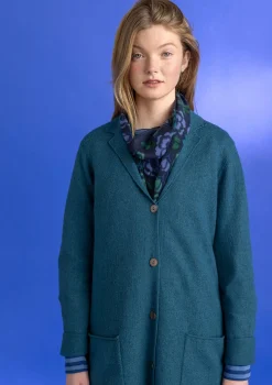 Stickad kavaj i filtad ekologisk ull-Gudrun Sjödén Sale