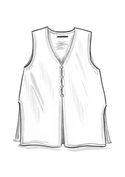 Stickad väst i alpackamix-Gudrun Sjödén Online