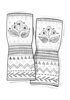 Torgvante "Borealis" i ekologisk och återvunnen bomull/ ull-Gudrun Sjödén Best