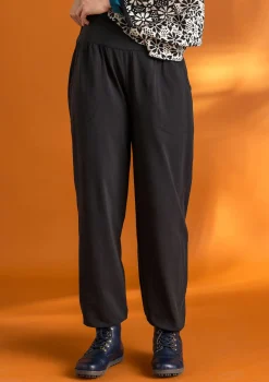 Trikåbyxa i ekologisk bomull/elastan-Gudrun Sjödén Outlet