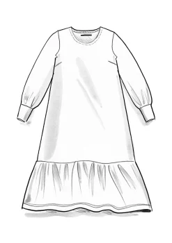 Trikåklänning i ekologisk bomull/lin-Gudrun Sjödén Sale