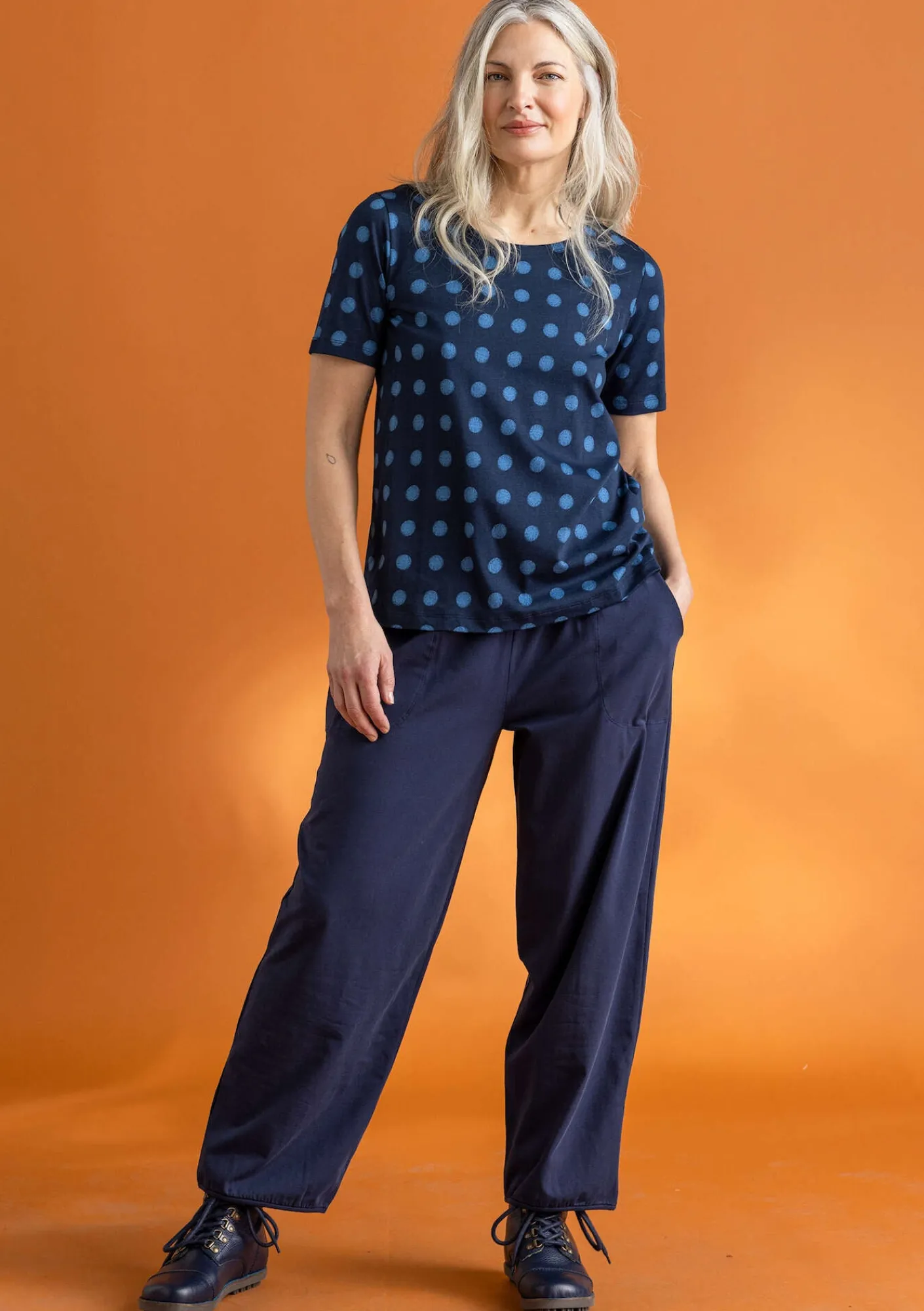 Trikåtop "Tyra" i ekologisk bomull/modal-Gudrun Sjödén Clearance