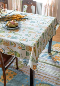 Vaxduk "Flower pots" i ekologisk bomull-Gudrun Sjödén Discount