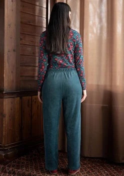 Velourbyxa "Nora" i ekologisk bomull/återvunnen polyester-Gudrun Sjödén New