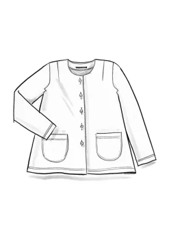 Velourkofta i ekologisk bomull/återvunnen polyester-Gudrun Sjödén Hot