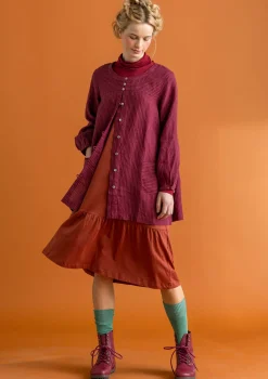 Vävd artistblus ”Asta” i lin-Gudrun Sjödén Online