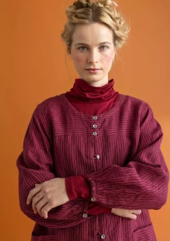 Vävd artistblus ”Asta” i lin-Gudrun Sjödén Online