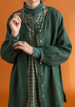 Vävd artistblus ”Asta” i lin-Gudrun Sjödén Online