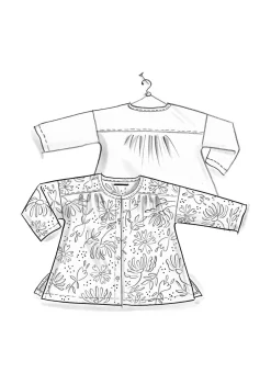 Vävd blus ”Hedda” i ekologisk bomull-Gudrun Sjödén Best