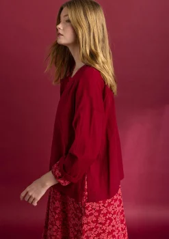 Vävd blus ”Hedda” i ekologisk bomull-Gudrun Sjödén Best