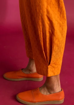 Vävd byxa i ekologisk bomullsdobby1-Gudrun Sjödén Sale