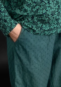 Vävd byxa i ekologisk bomullsdobby1-Gudrun Sjödén