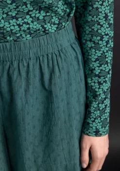 Vävd byxa i ekologisk bomullsdobby1-Gudrun Sjödén