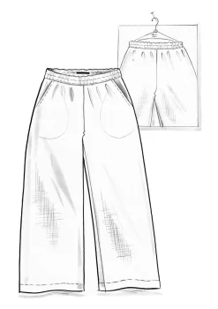 Vävd byxa i lin-Gudrun Sjödén Best