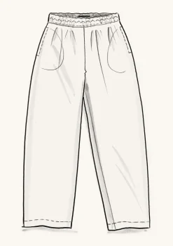 Vävd byxa "Margit" i lin/modal-Gudrun Sjödén New