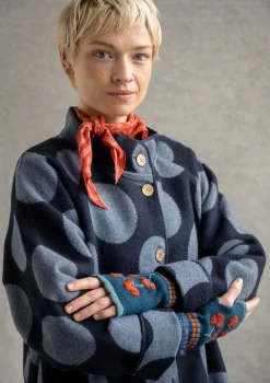 Vävd kappa "Stone" i ullblandning-Gudrun Sjödén Sale