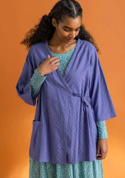 Vävd kimono i ekologisk bomullsdobby-Gudrun Sjödén Hot
