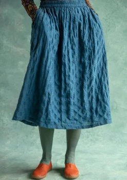 Vävd kjol "Helga" i ekologisk bomull-Gudrun Sjödén Hot