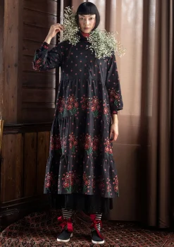 Vävd klänning "Asta" i ekologisk bomull-Gudrun Sjödén Best