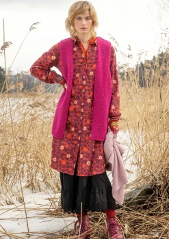 Vävd klänning "Borealis" i ekologisk bomull-Gudrun Sjödén Hot