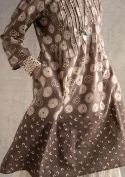 Vävd klänning "Clay" i ekologisk bomull-Gudrun Sjödén Outlet