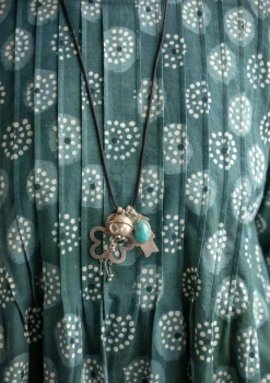 Vävd klänning "Clay" i ekologisk bomull-Gudrun Sjödén