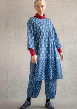 Vävd klänning "Clay" i ekologisk bomull-Gudrun Sjödén New