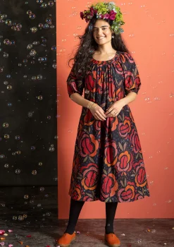 Vävd klänning "Great Rose" i ekologisk bomull/siden-Gudrun Sjödén Hot