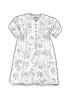 Vävd klänning ”Hedda” i ekologisk bomull-Gudrun Sjödén Discount