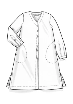 Vävd klänning i ekologisk bomull/lin-Gudrun Sjödén Discount