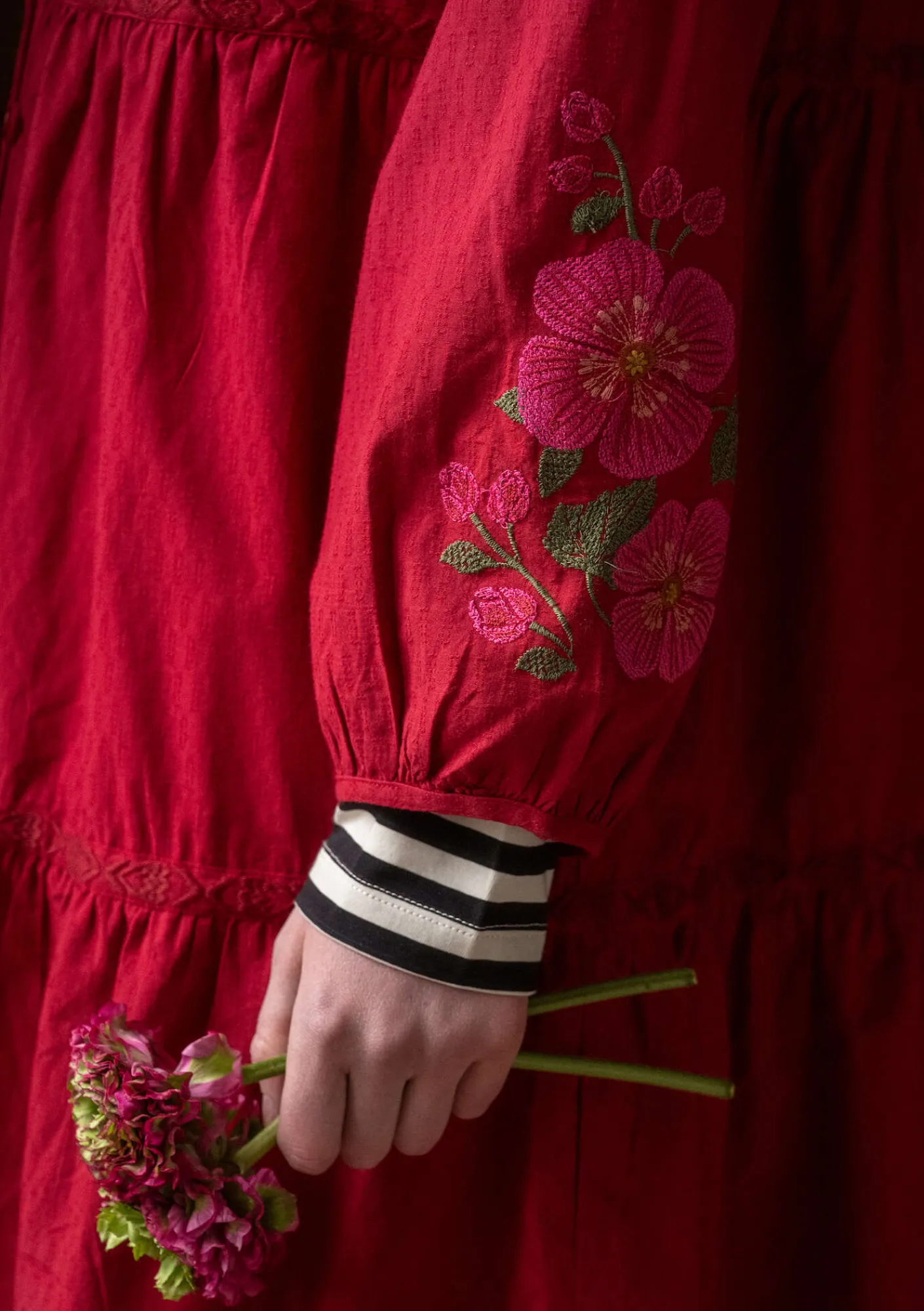 Vävd klänning "Åland" i ekologisk bomull-Gudrun Sjödén New