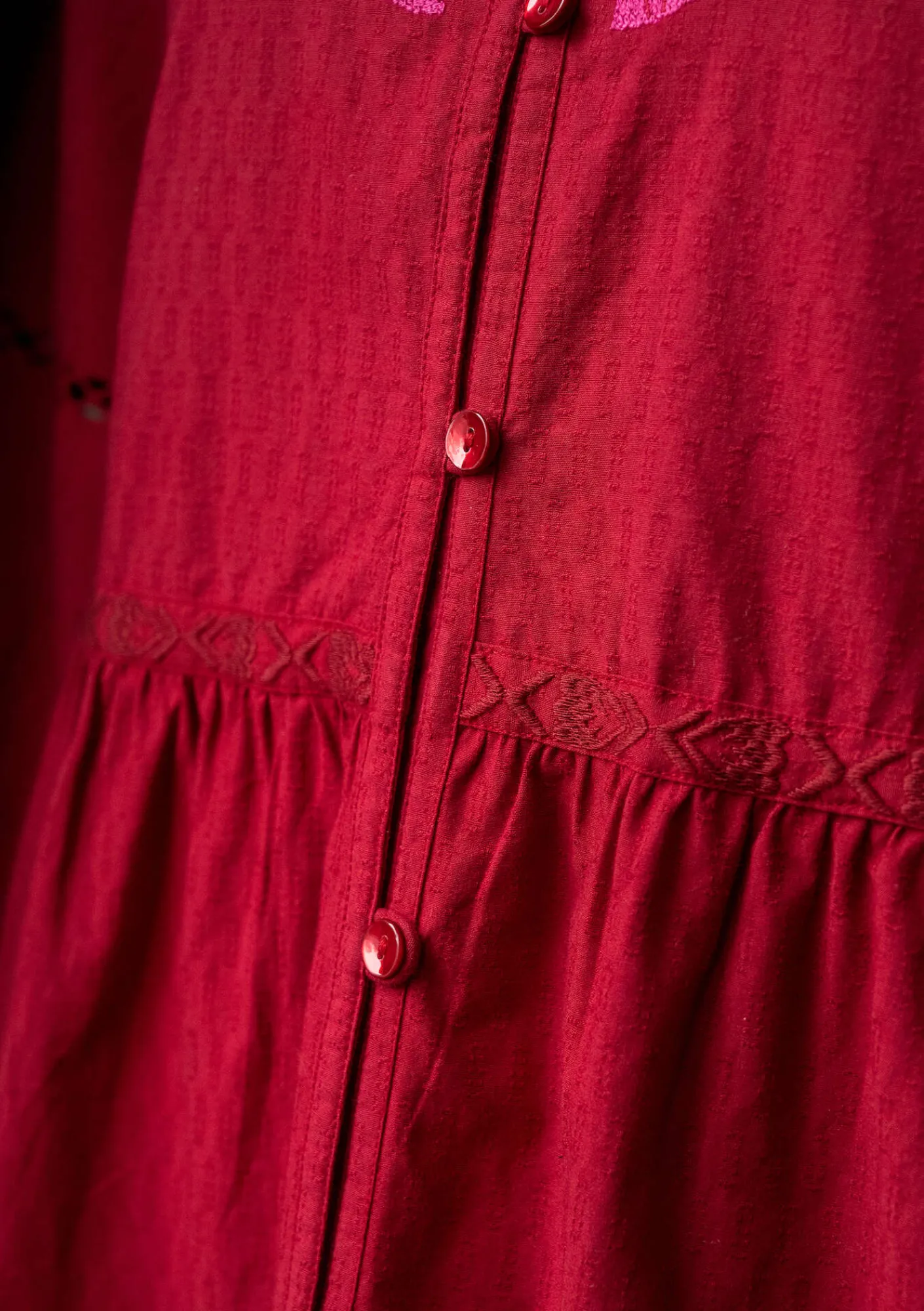 Vävd klänning "Åland" i ekologisk bomull-Gudrun Sjödén New