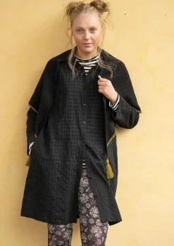 Vävd skjortklänning "Värmland" i ekologisk bomull-Gudrun Sjödén Best