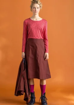 Vävd twillkjol i ekologisk bomull-Gudrun Sjödén New