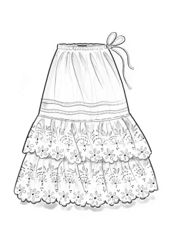 Vävd underkjol i ekologisk bomull-Gudrun Sjödén Outlet