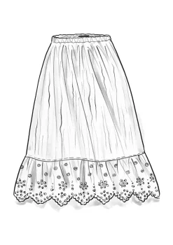 Vävd underkjol i ekologisk bomull-Gudrun Sjödén New